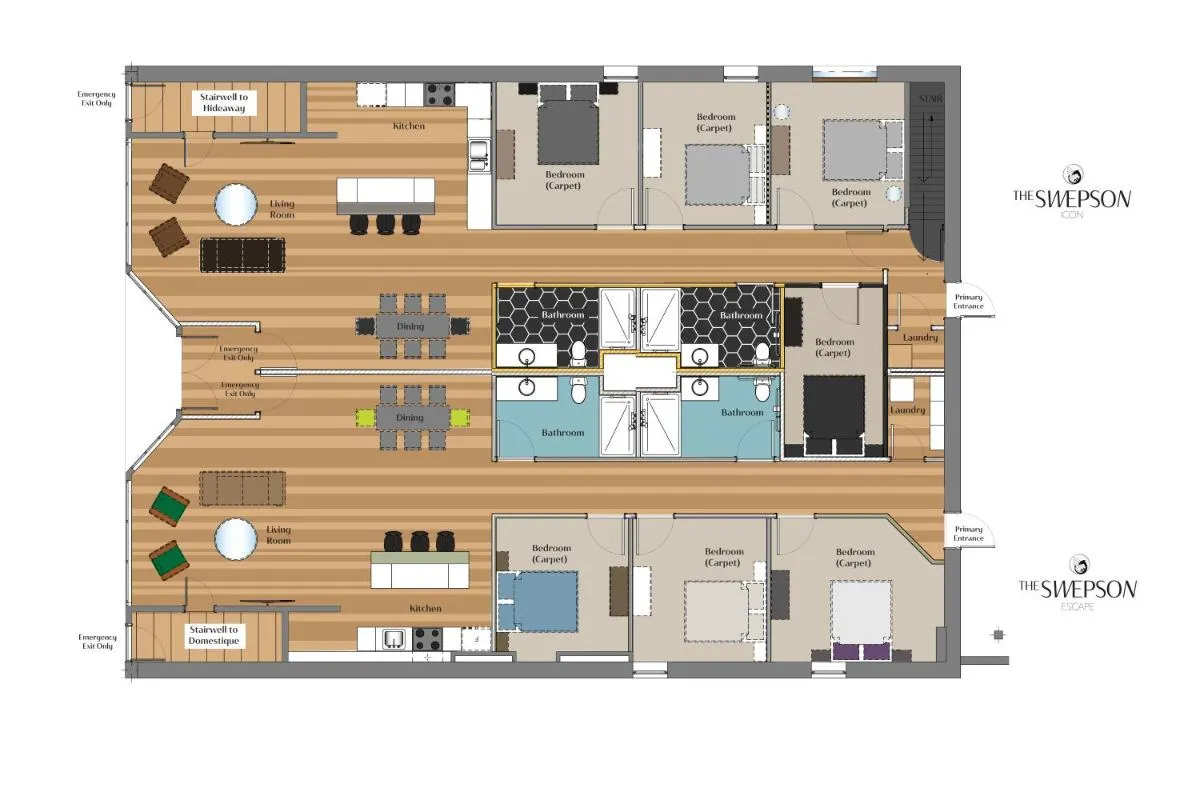 Image 4 of Swepson Guesthouse KING Sleep42 15BR 10BA 22Beds